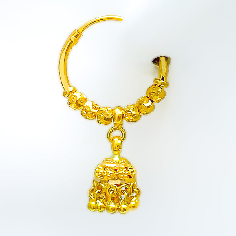 Velvetcase 22k 916 BIS Hallmark Yellow Gold Hoop Earrings at Rs 13102/set |  Earrings in Mumbai | ID: 16661083355